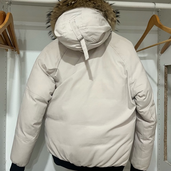 Cream Canada Goose Bomber Jacket - Picture 2 of 6